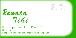 renata tihi business card